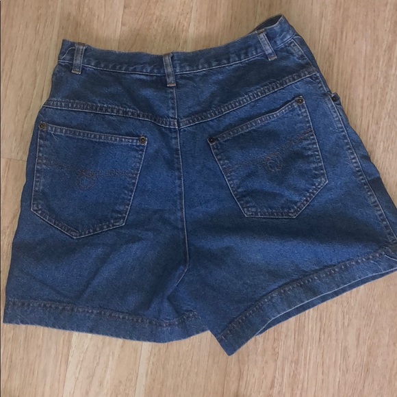 Vintage Diana Marco High Waisted Denim Jean Shorts - Picture 2 of 2